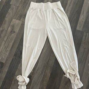 Aerie jumper pants with ties around ankles and built in shorts